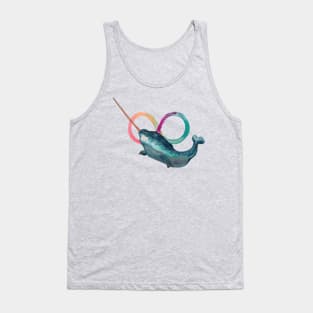 Watercolour Narwhal Tank Top